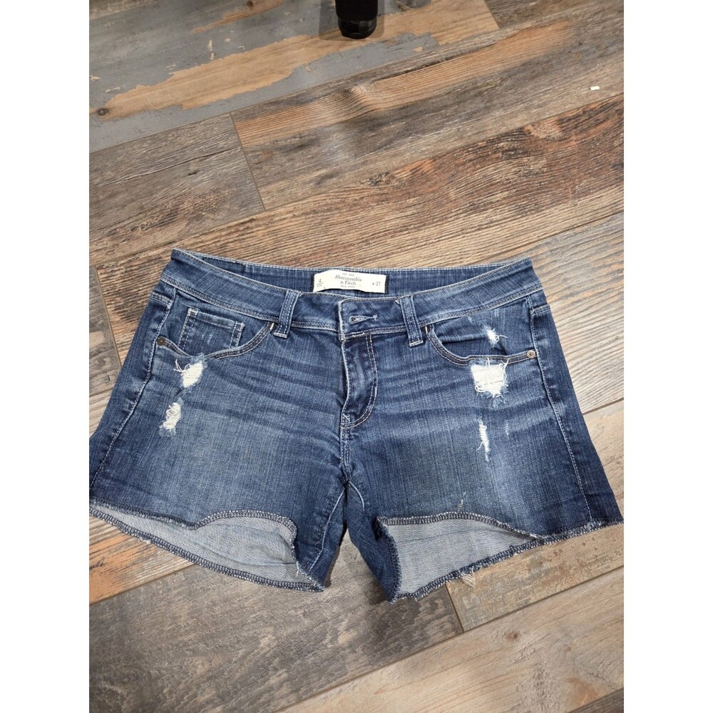 Abercrombie & Fitch Jean Denim Shorts Size 4 / 27 (2nd Pair Like This)   EUC B22